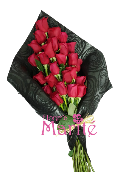 Ramo 24 rosas Rojas extendido – Floreriamarite.cl